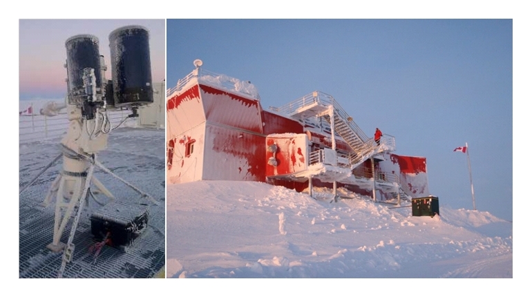مطالعه موجودات فضایی و لنزهای گرانشی در قطب شمال
