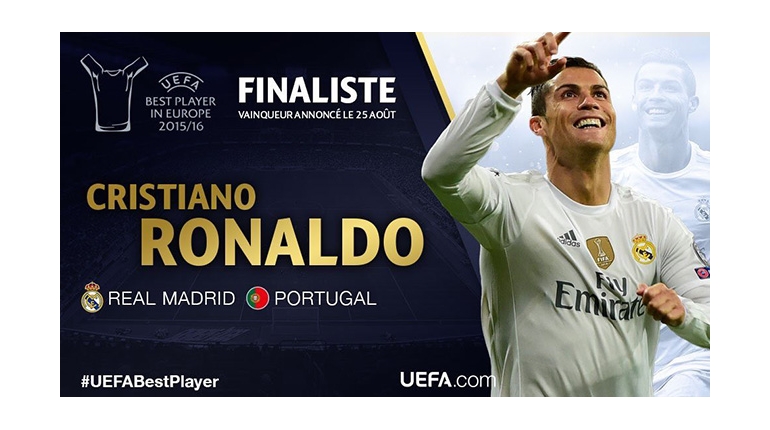 کریستیانو رونالدو یکی از نامزدهای دریافت جایزه بهترین بازیکن اروپا